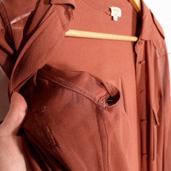 Wilfred 100% Silk Shirt Dress - Picture 9 of 12